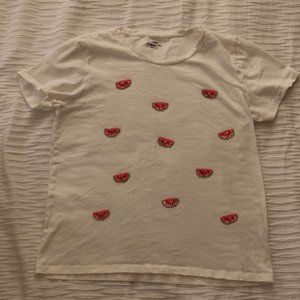 Embellished Watermelon Tshirt - JCREW